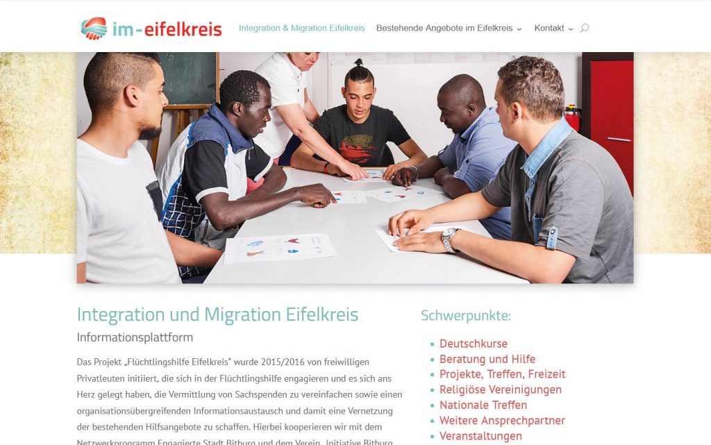 Flüchtlingshilfe im Eifelkreis - Webdesign von Sven Arce de la Cruz - SA Designs in 54523 Hetzerath