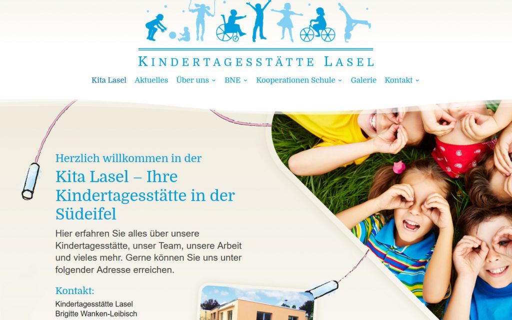 Kindertagesstätte KITA Lasel - Webdesign von Sven Arce de la Cruz - SA Designs in 54523 Hetzerath